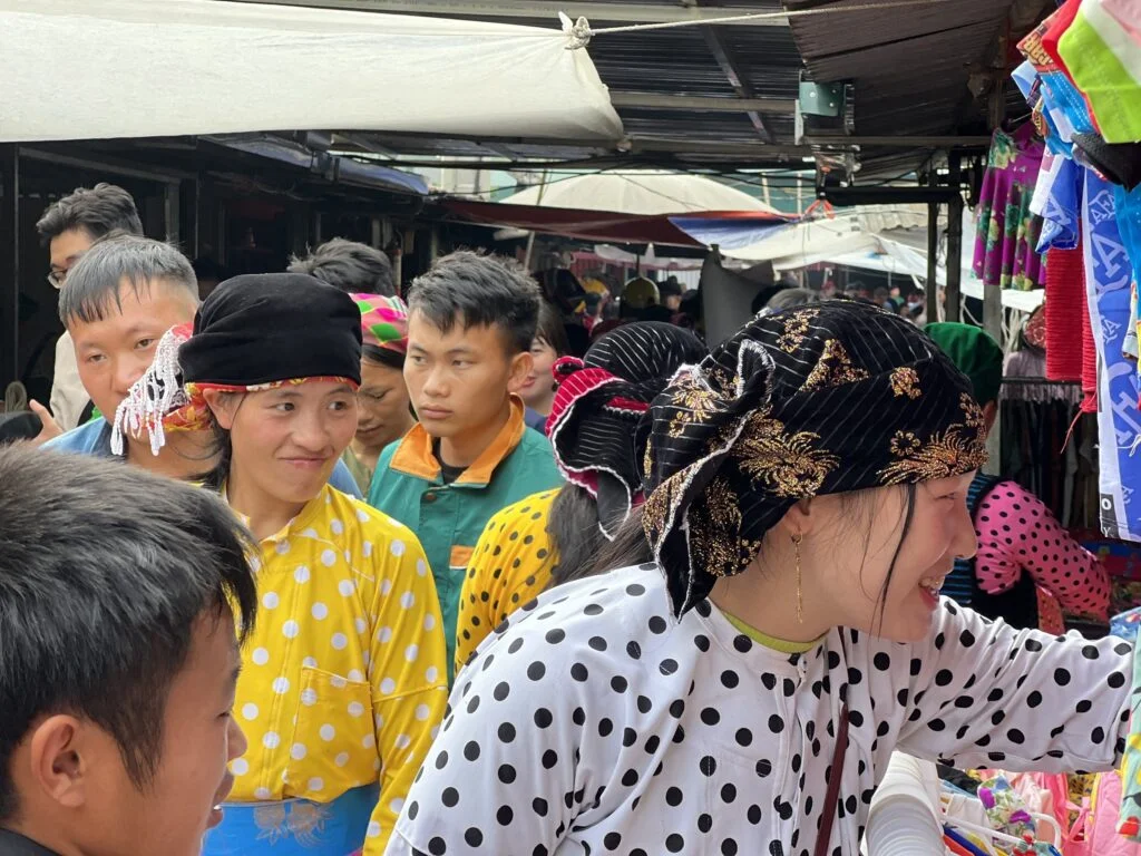 at Dong Van sunday market