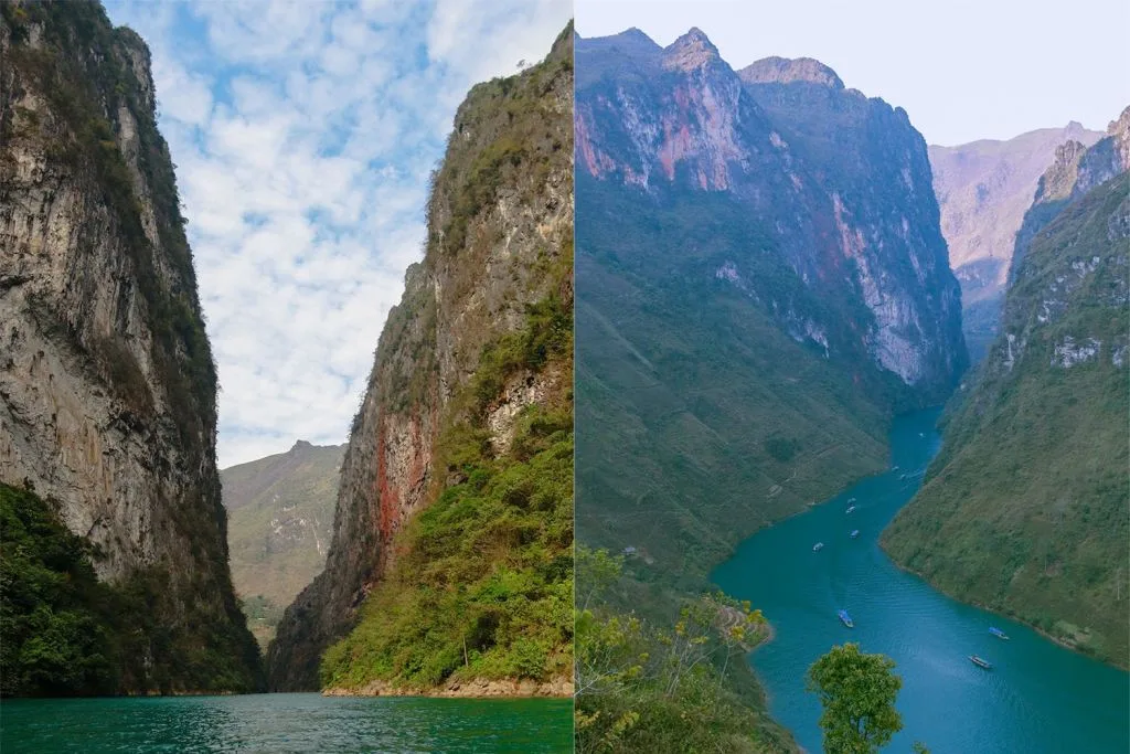 Ngắm dòng sông Nho Quế từ trên đèo Mã Pì Lèng